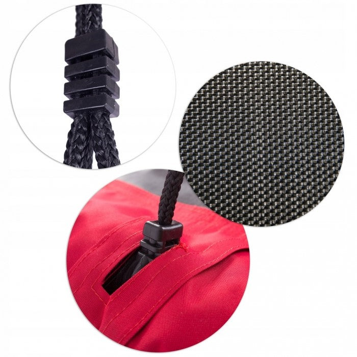 Leagan tip cuib pentru copii, dreptunghiular XXL, 110 x 70 cm, 150 kg, Neo-Sport 1011, Rosu