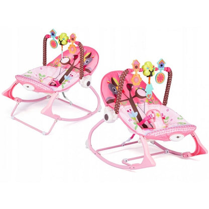 Balansoar 3 in 1 cu vibratii Ricokids 7303, Roz