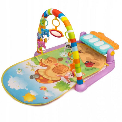 Salteluta de joaca XXL, pian cu 9 melodii si 5 jucarii Ricokids 7315, Multicolora