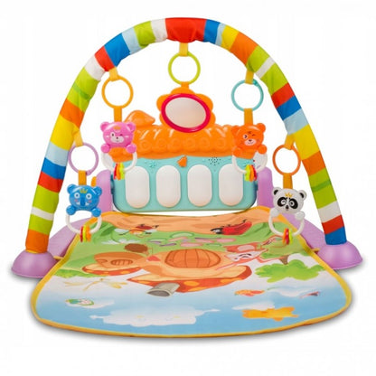 Salteluta de joaca XXL, pian cu 9 melodii si 5 jucarii Ricokids 7315, Multicolora