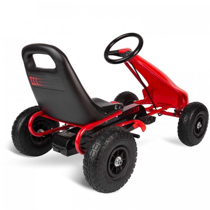 Kart cu pedale si roti gonflabile Gokart RK-593 Ricokids 759300, Rosu