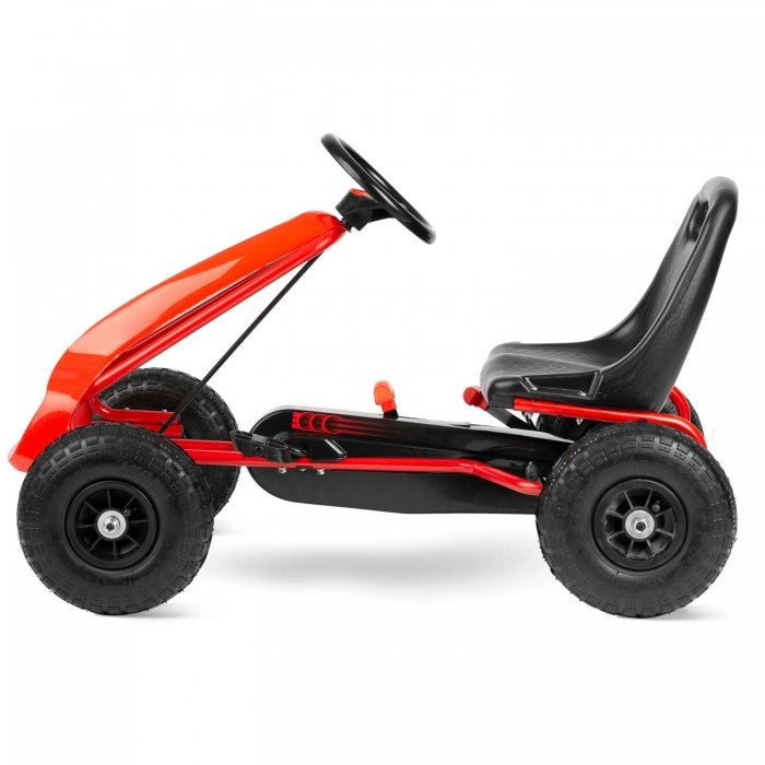 Kart cu pedale si roti gonflabile Gokart RK-593 Ricokids 759300, Rosu