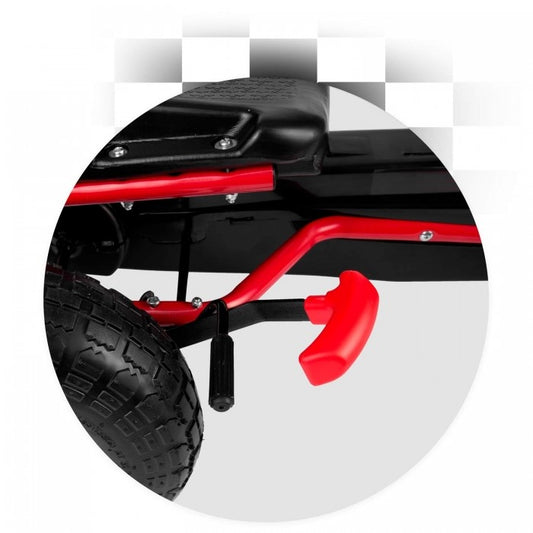 Kart cu pedale si roti gonflabile Gokart RK-593 Ricokids 759300, Rosu