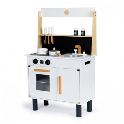 Bucatarie din lemn cu sunete si LED-uri Ecotoys CA12202