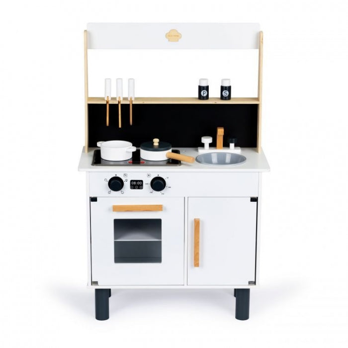 Bucatarie din lemn cu sunete si LED-uri Ecotoys CA12202