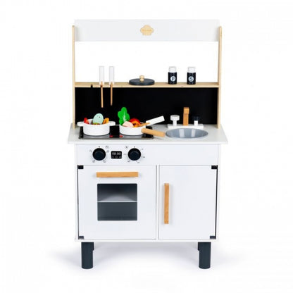 Bucatarie din lemn cu sunete si LED-uri Ecotoys CA12202