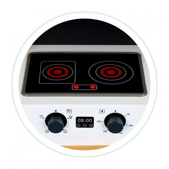 Bucatarie din lemn cu sunete si LED-uri Ecotoys CA12202