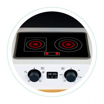 Bucatarie din lemn cu sunete si LED-uri Ecotoys CA12202