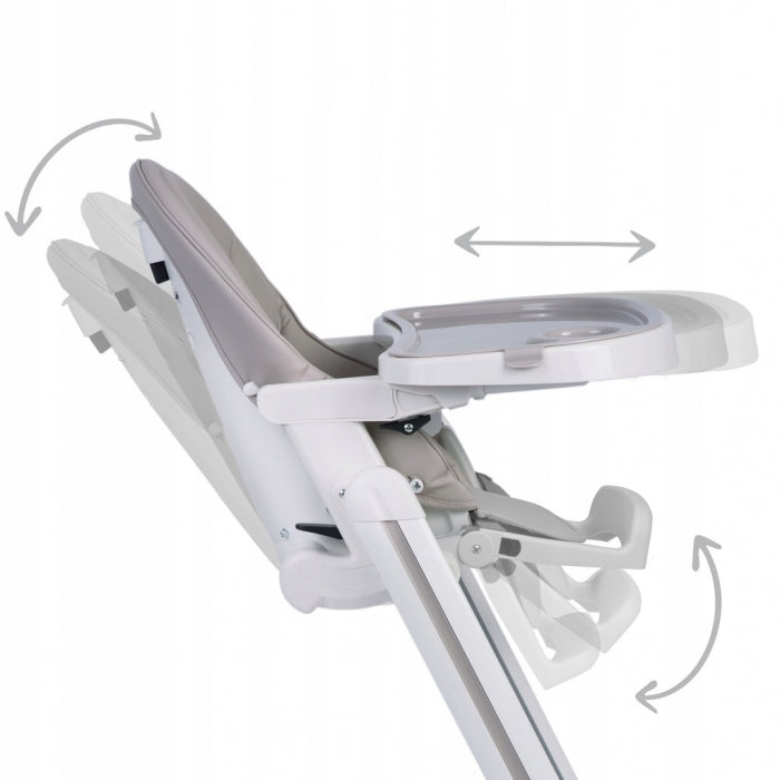 Scaun de masa cu roti Ricokids Tugo - Gri