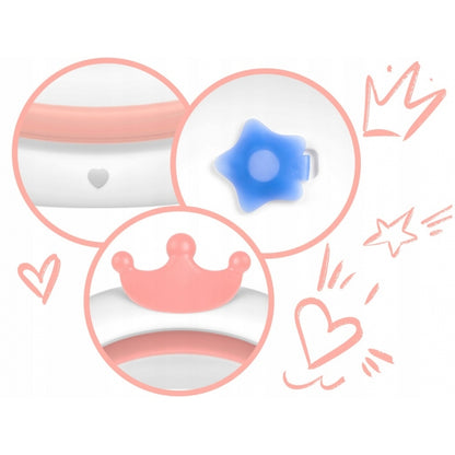 Cadita de baie cu dop de scurgere si pernita inclusa Ricokids RK-280 - Roz