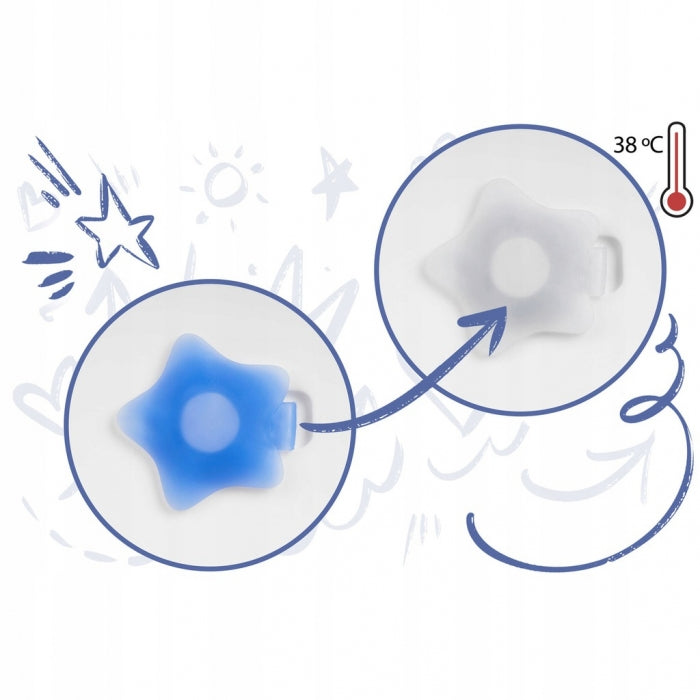 Cadita de baie cu dop de scurgere si pernita inclusa Ricokids RK-280 - Albastru