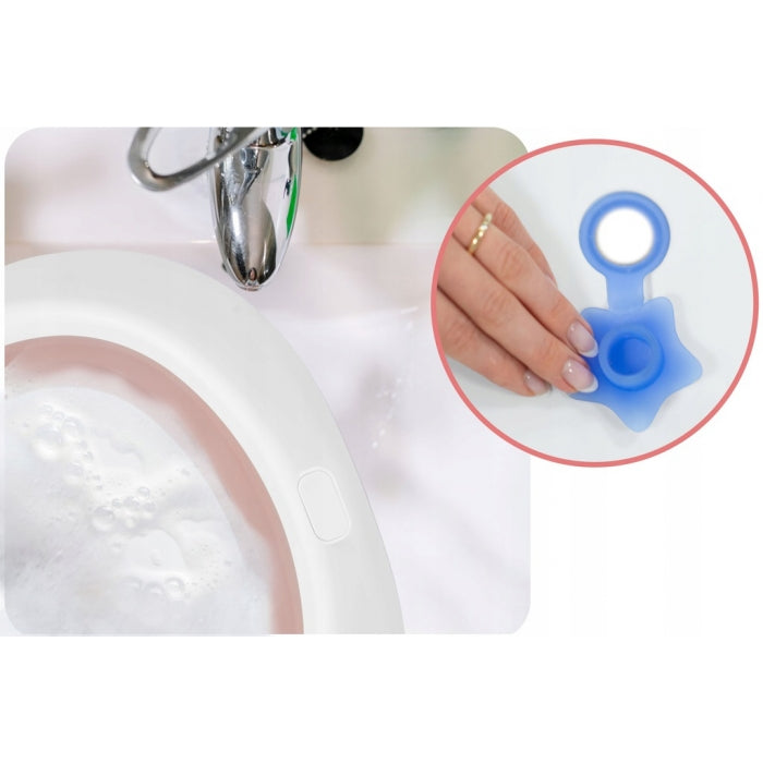 Cadita de baie cu dop de scurgere Ricokids RK-281 - Roz