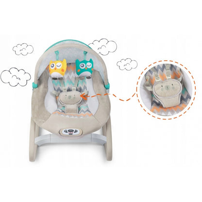 Balansoar cu vibratii si muzica Ricokids 7320 - Gri