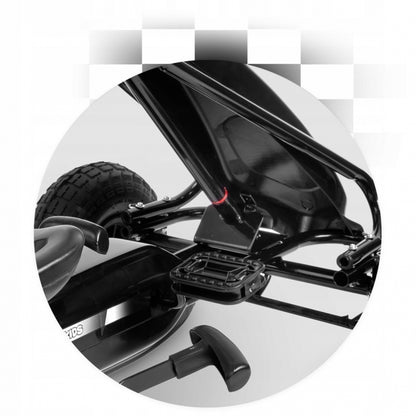 Kart cu pedale si roti gonflabile, Gokart RK-590 Ricokids 759001, Rosu