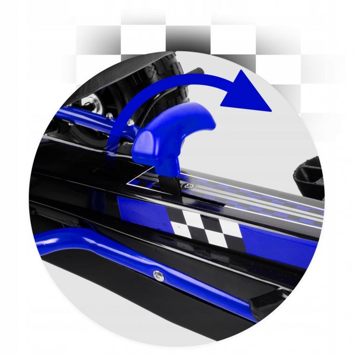 Kart cu pedale si roti gonflabile, Gokart RK-594 Ricokids 759400, Albastru