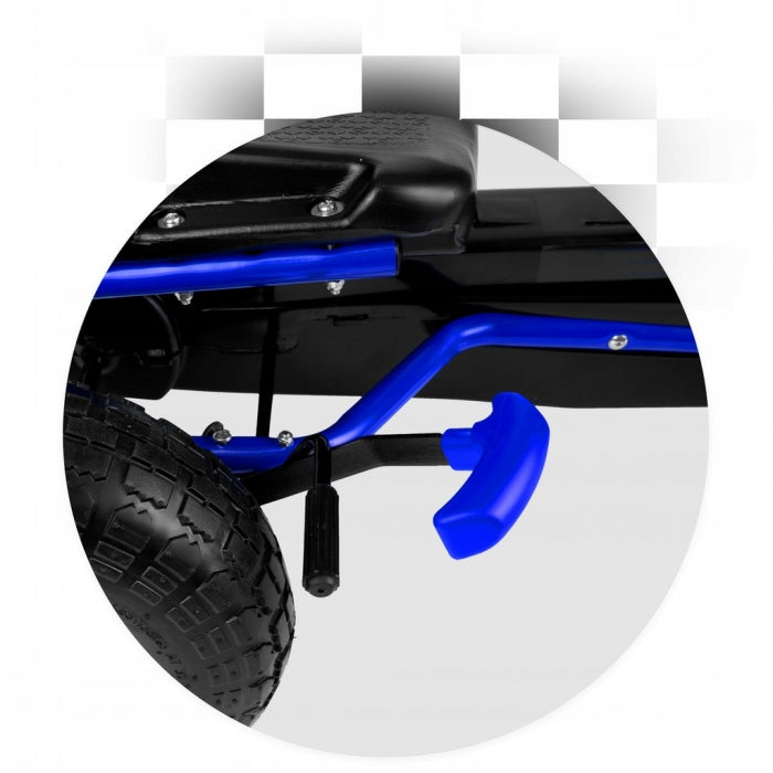 Kart cu pedale si roti gonflabile, Gokart RK-594 Ricokids 759400, Albastru