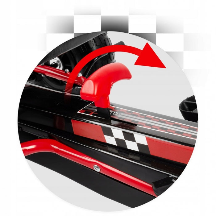 Kart cu pedale si roti gonflabile, Gokart RK-594 Ricokids 759401, Rosu