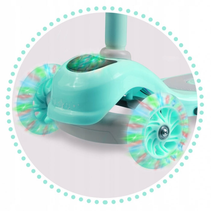 Trotineta cu roti cu LED Ricokids Piko 765000 - Turcoaz