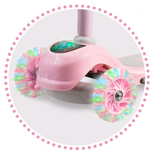 Trotineta cu roti cu LED Ricokids Piko 765001 - Roz