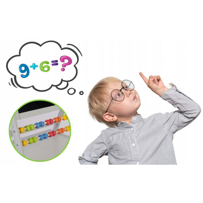 Tabla educationala cu doua fete si accesorii Ricokids RK-800, 101 x 54 x 55 cm, Gri