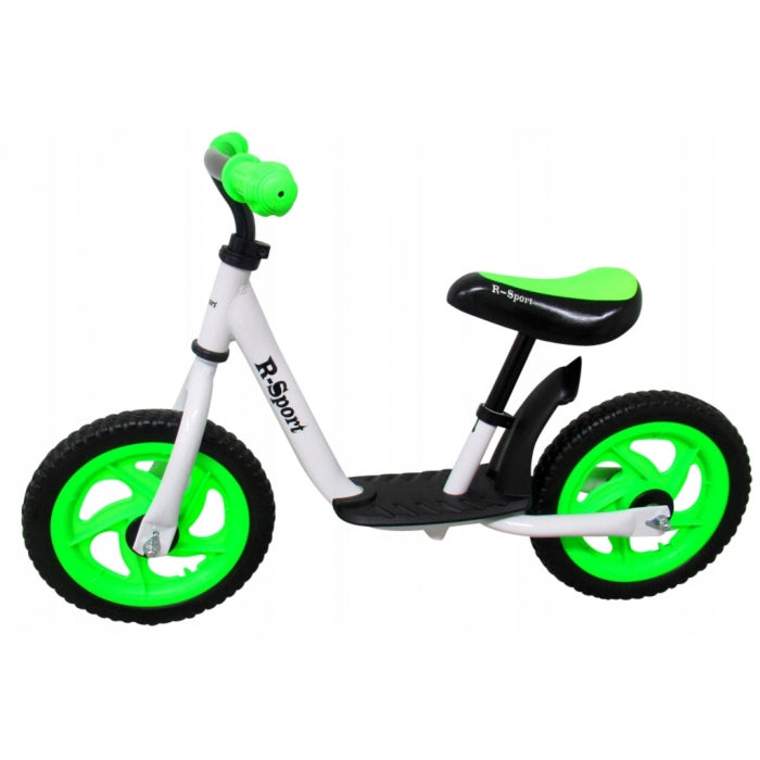 Bicicleta fara pedale cu suport pentru picioare R5 R-Sport - Verde