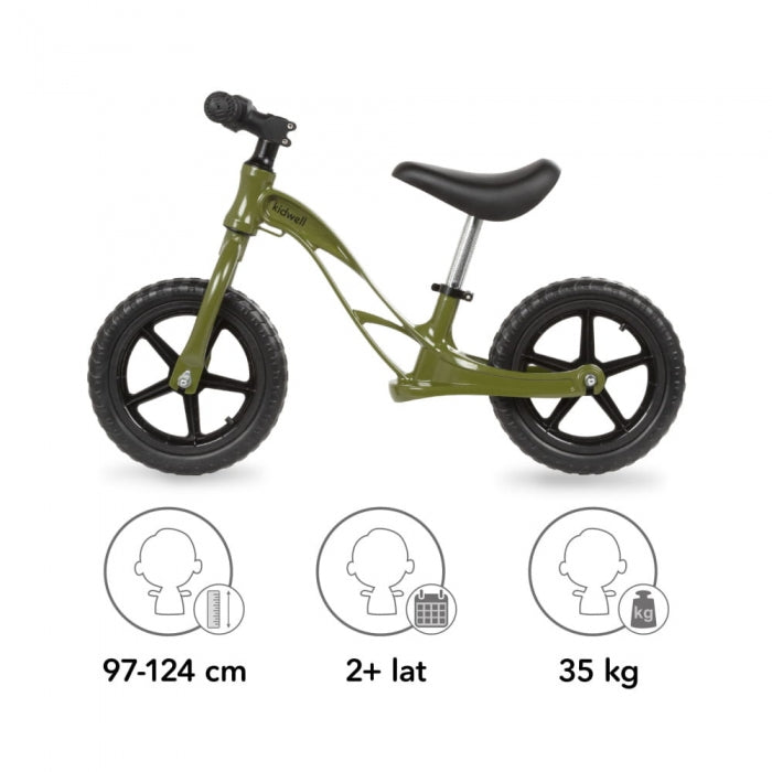 Bicicleta fara pedale cu cadru din magneziu Kidwell Rocky Khaki