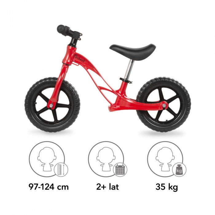 Bicicleta fara pedale cu cadru din magneziu Kidwell Rocky Red
