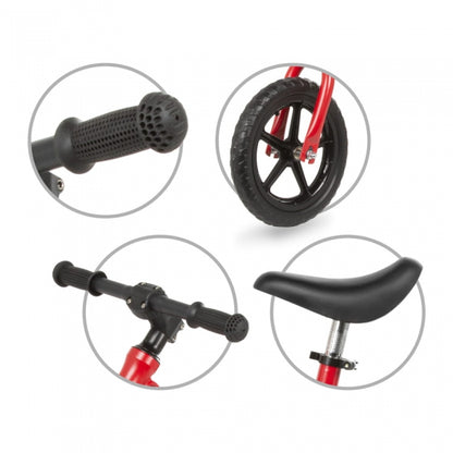 Bicicleta fara pedale cu cadru din magneziu Kidwell Rocky Red