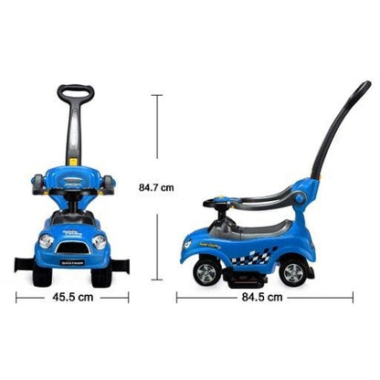 Masinuta de impins Ecotoys 321 Mini Cooper - Albastru