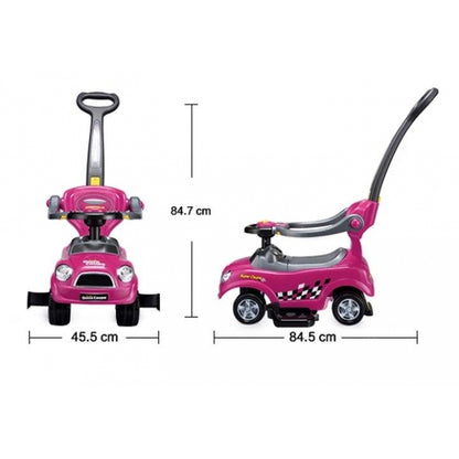 Masinuta de impins Ecotoys 321 Mini Cooper - Roz