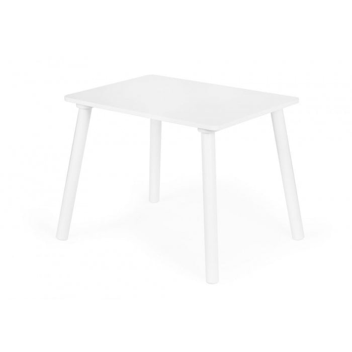 Set de masa cu doua scaune pentru copii Ecotoys ESC-W-0288A - Alb