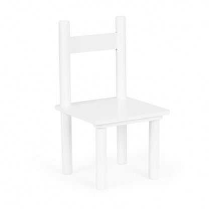 Set de masa cu doua scaune pentru copii Ecotoys ESC-W-0288A - Alb