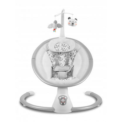 Leagan electric cu vibratii, muzica si jucarii Ricokids 705000, Gri