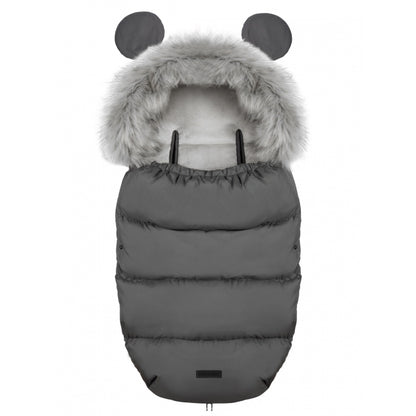 Sac de dormit 95 x 48 cm Ricokids Elmi 720001 - Gri inchis