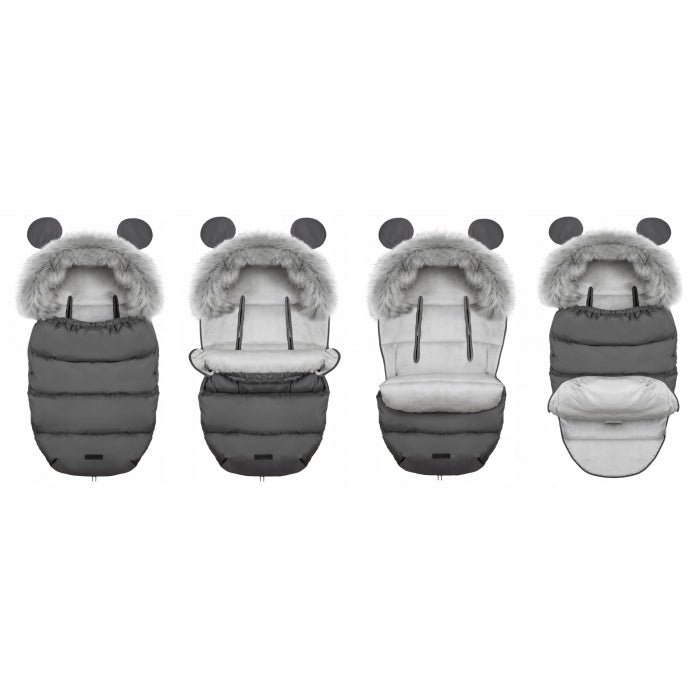 Sac de dormit 95 x 48 cm Ricokids Elmi 720001 - Gri inchis