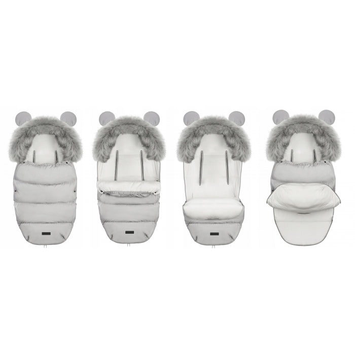 Sac de dormit 95 x 48 cm Ricokids Elmi 720002 - Gri deschis