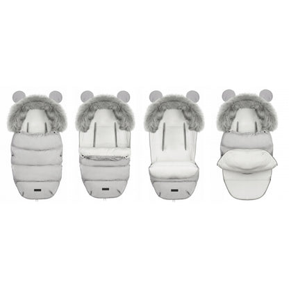 Sac de dormit 95 x 48 cm Ricokids Elmi 720002 - Gri deschis