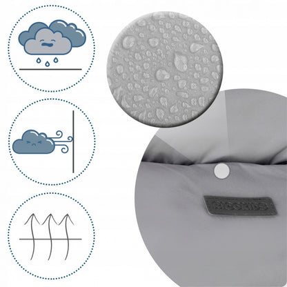 Sac de dormit 95 x 48 cm Ricokids Elmi 720002 - Gri deschis