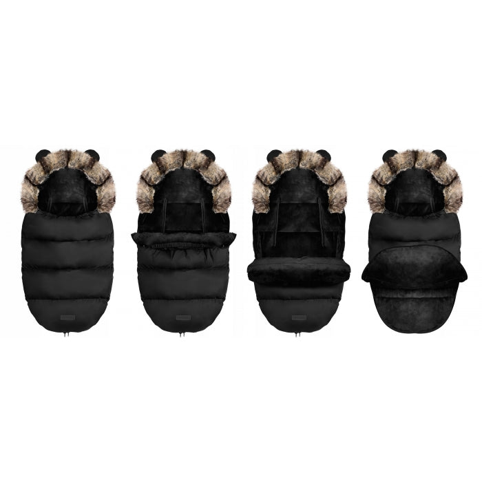 Sac de dormit 95 x 48 cm Ricokids Elmi 720008 - Negru