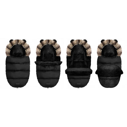 Sac de dormit 95 x 48 cm Ricokids Elmi 720008 - Negru