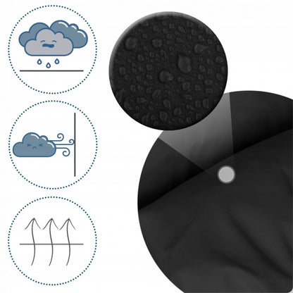 Sac de dormit 95 x 48 cm Ricokids Elmi 720008 - Negru