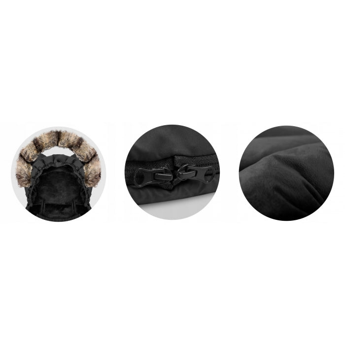 Sac de dormit 95 x 48 cm Ricokids Elmi 720008 - Negru