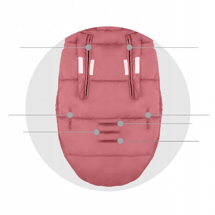 Sac de dormit Ricokids 95 x 48 cm Ricokids Elmi 720011 - Roz inchis