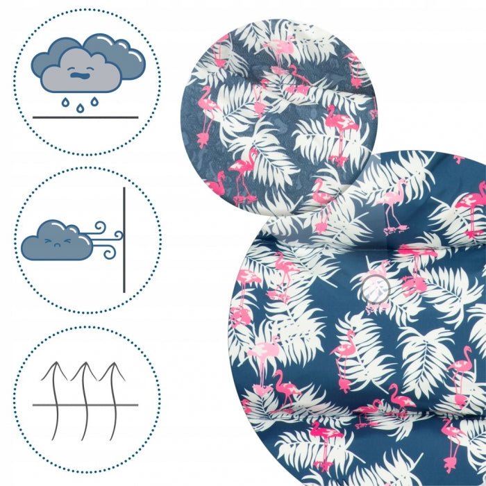 Sac de dormit 95 x 48 cm Ricokids Elmi 720012 - Bleumarin cu flamingo