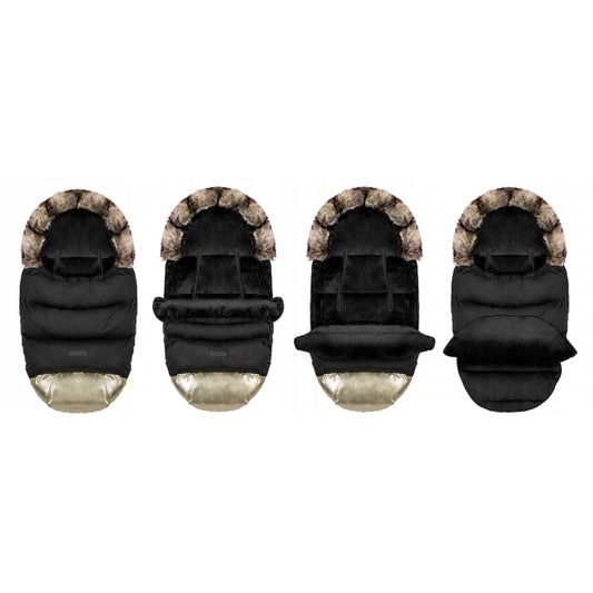 Sac de dormit Ricokids 95 x 48 cm Ricokids Elmi 720013 - Negru cu auriu