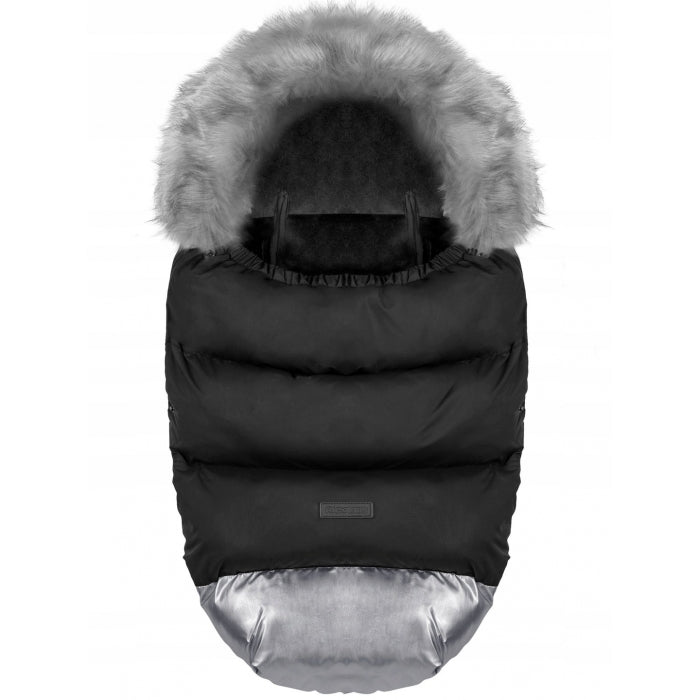 Sac de dormit 95 x 48 cm Ricokids Elmi 720014 - Negru cu argintiu