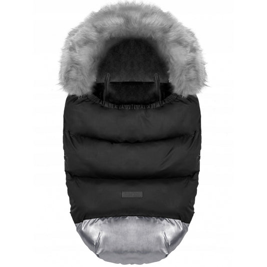 Sac de dormit 95 x 48 cm Ricokids Elmi 720014 - Negru cu argintiu