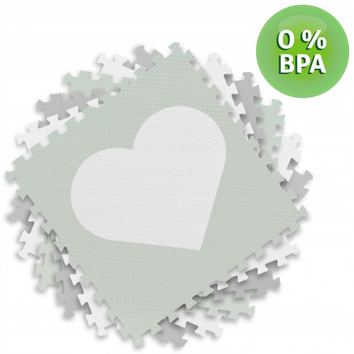 Salteluta de joaca 150 X 150 cm Ricokids 7505 - Gri - Mint - Resigilat