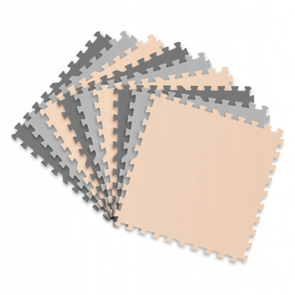 Salteluta de joaca 180 X 180 cm Ricokids 7500 - Gri cu bej