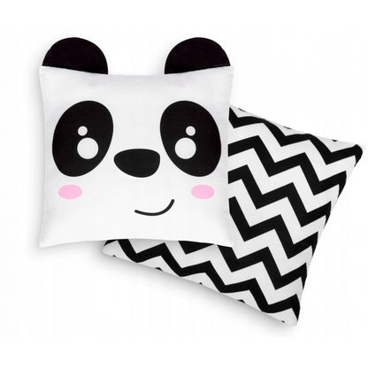 Cort de joaca pentru copii cu ghirlanda,lumini si 2 pernite Ricokids 740005, 120 X 120 X 165 cm - Panda - Resigilat